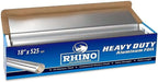 18 Inch Heavy Duty Aluminum Foil Roll – 525 Sq Ft (4 Pack)  Bulk Thick Kitchen Foil for BBQ, Grilling, Roasting & Food Storage – Extra Wide Commercial Strength – Rhino Aluminum