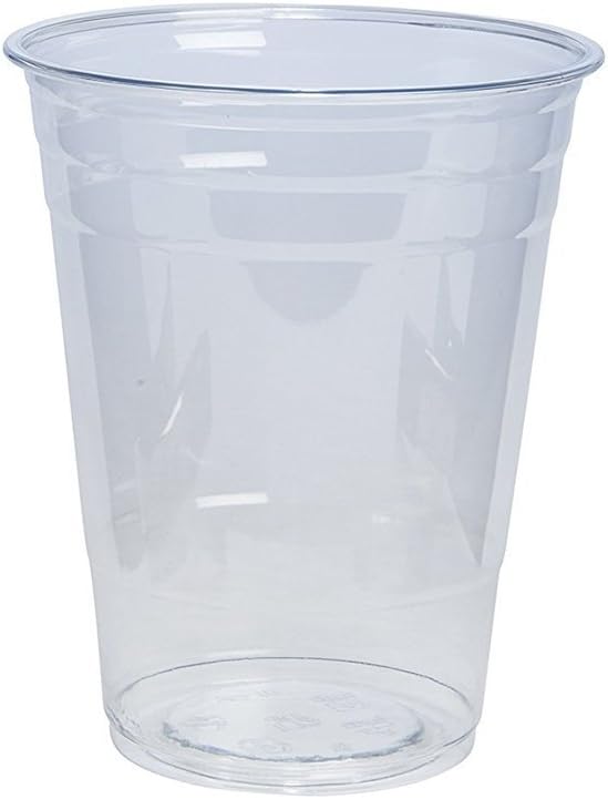 16 oz Clear Plastic Cups – 1,000 Count Bulk Disposable Drink Cups for Iced Coffee, Cold Beverages & Parties – Durable & Stackable – Rhino Aluminum