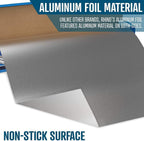 18 Inch Heavy Duty Aluminum Foil Roll – 525 Sq Ft (2 Pack)  Bulk Thick Kitchen Foil for BBQ, Grilling, Roasting & Food Storage – Extra Wide Commercial Strength – Rhino Aluminum