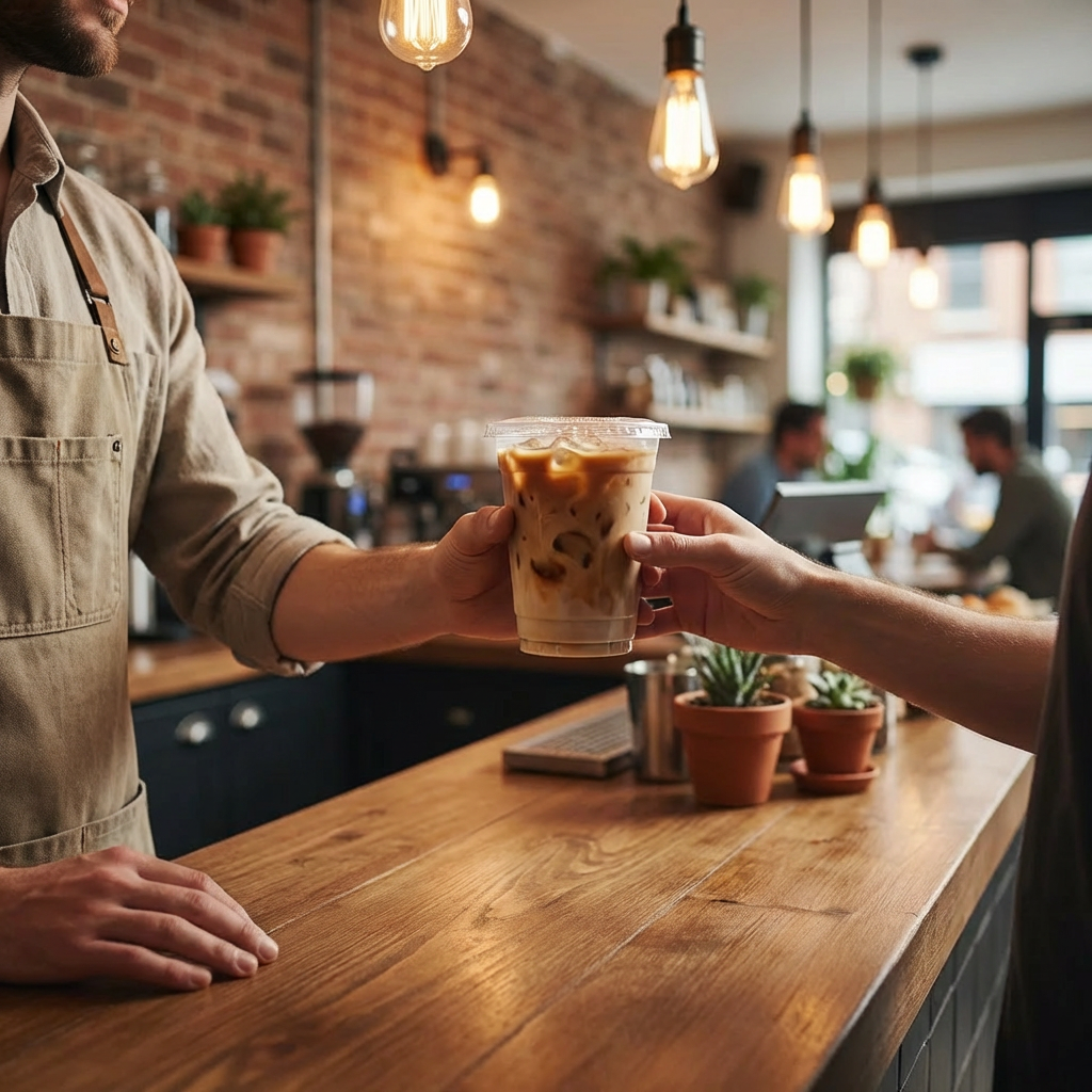 24 oz Clear Plastic Cups – 1,000 Count Bulk Disposable Drink Cups for Iced Coffee, Cold Beverages & Parties – Durable & Stackable – Rhino Aluminum