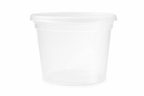 16 oz Deli Containers with Lids – 200 Count Bulk Clear Plastic Food Storage Cups for Meal Prep, Soups & Leftovers – Stackable & Leak-Resistant – Rhino Aluminum