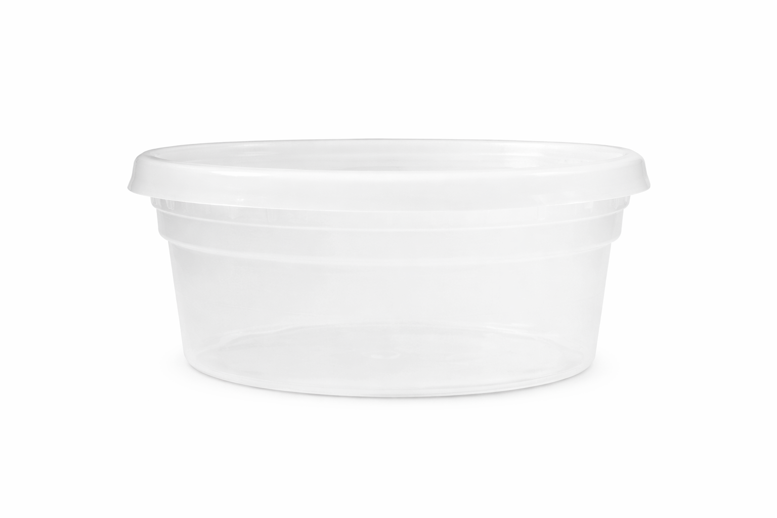 8 oz Deli Containers with Lids – 200 Count Bulk Clear Plastic Food Storage Cups for Meal Prep, Soups & Leftovers – Stackable & Leak-Resistant – Rhino Aluminum