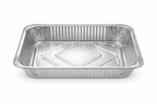 Full Size Aluminum Foil Pans – Deep 3 Inch Depth – 50 Count Bulk Disposable Steam Table Trays for Catering, Roasting & Large Batch Cooking – Rhino Aluminum