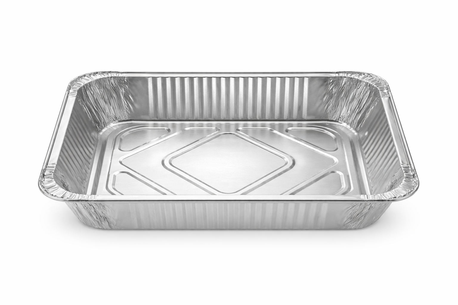 Full Size Aluminum Foil Pans – Deep 3 Inch Depth – 50 Count Bulk Disposable Steam Table Trays for Catering, Roasting & Large Batch Cooking – Rhino Aluminum