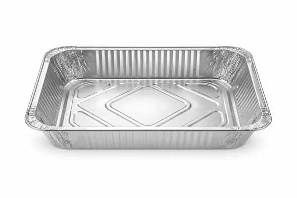 Full Size Aluminum Foil Pans – Deep 3 Inch Depth – 50 Count Bulk Disposable Steam Table Trays for Catering, Roasting & Large Batch Cooking – Rhino Aluminum