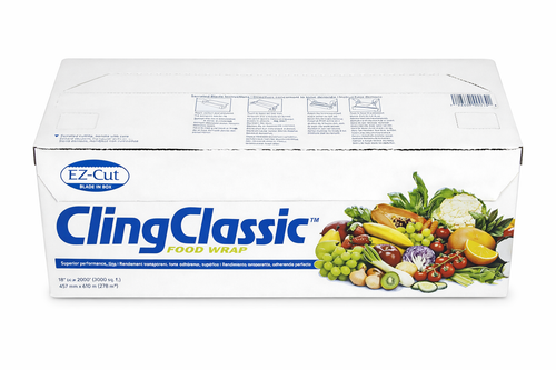 18 Inch Premium Plastic Food Wrap Roll – 2000 Ft Bulk High-Cling Stretch Film for Food Storage, Meal Prep & Professional Kitchens – Heavy Duty Clear Wrap