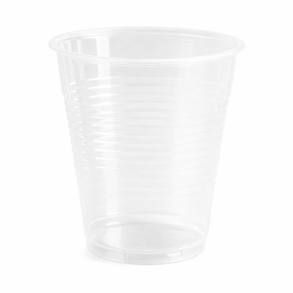 9 oz Plastic Cups – 400 Count Bulk Disposable Drink Cups for Parties, Juice, Soda & Events – Durable Clear Party Cups – Rhino Aluminum