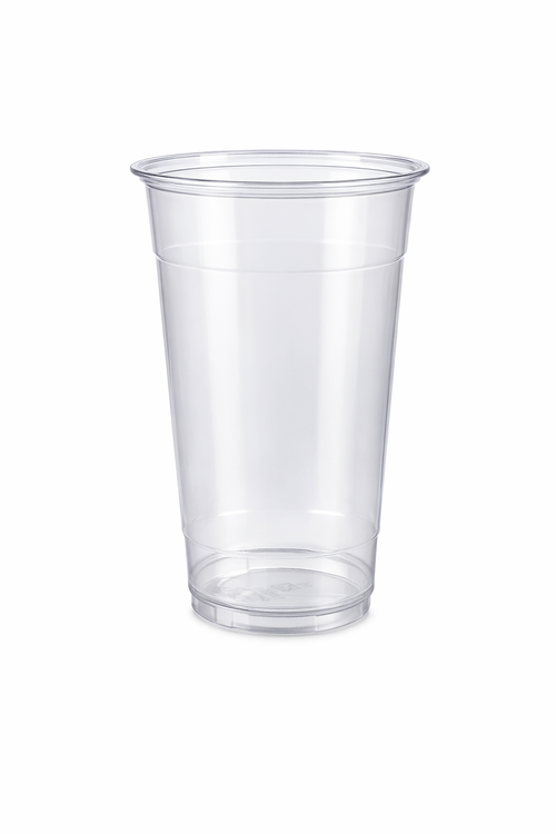 24 oz Clear Plastic Cups – 1,000 Count Bulk Disposable Drink Cups for Iced Coffee, Cold Beverages & Parties – Durable & Stackable – Rhino Aluminum