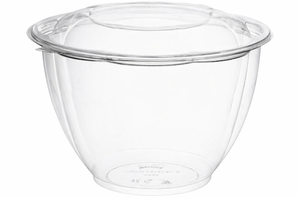 48 oz Salad Bowls To Go with Lids, 150 Pack – Extra Large Clear Plastic Disposable Bowls for Salads, Catering, Takeout – Commercial Bulk