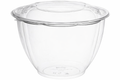 48 oz Salad Bowls To Go with Lids, 150 Pack – Extra Large Clear Plastic Disposable Bowls for Salads, Catering, Takeout – Commercial Bulk