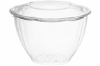 48 oz Salad Bowls To Go with Lids, 150 Pack – Extra Large Clear Plastic Disposable Bowls for Salads, Catering, Takeout – Commercial Bulk