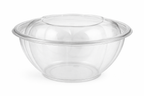 32 oz Salad Bowls To Go with Lids, 150 Pack – Clear Plastic Disposable Bowls for Salads, Meal Prep, Takeout – Commercial Bulk