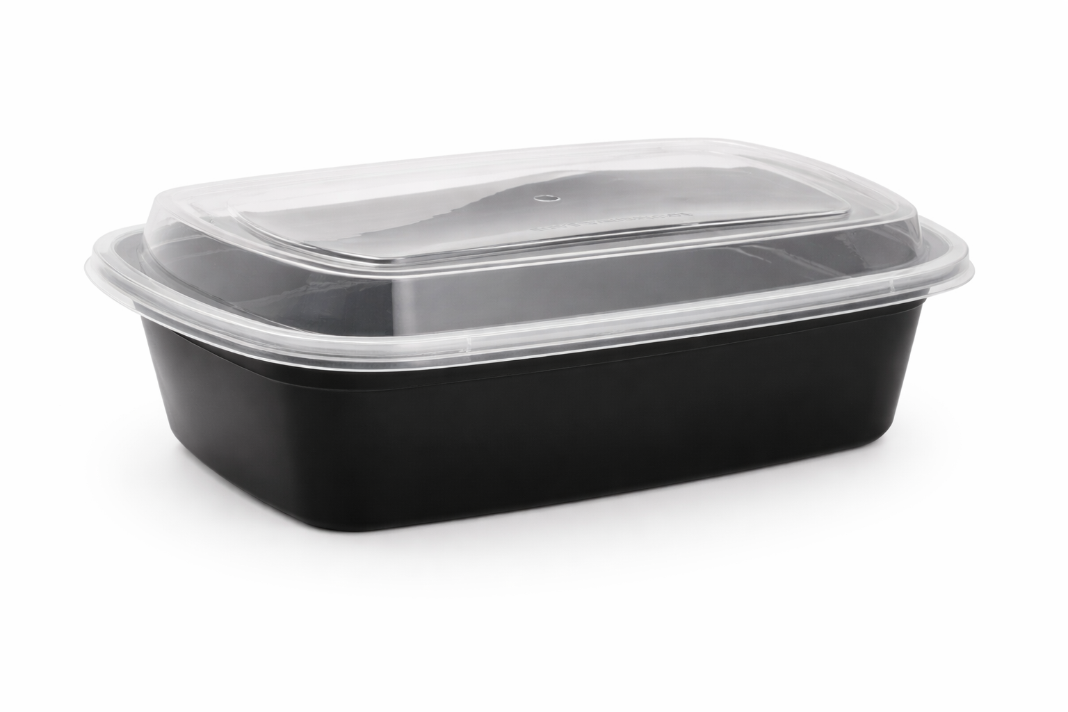 24 oz Black Rectangle Microwave Containers with Lids – 150 Set Bulk Meal Prep & Takeout Food Storage Containers – Stackable, Leak-Resistant & Reheatable – Rhino Aluminum
