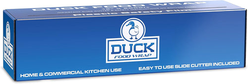18 Inch Commercial Plastic Food Wrap Roll – 2000 Ft Bulk Heavy Duty Cling Film for Restaurants, Catering, Meal Prep & Food Storage – Clear Stretch Wrap- Duck Plastic Wrap