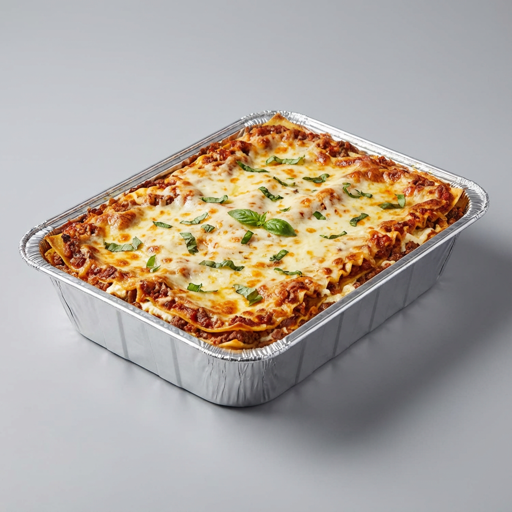 Full Size Aluminum Foil Pans – Shallow 1.25 Inch Depth – 50 Count Bulk Disposable Steam Table Trays for Catering, Baking & Food Service – Rhino Aluminum