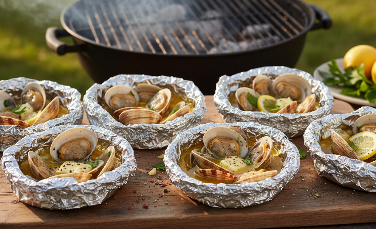 Grilled Clams in Foil