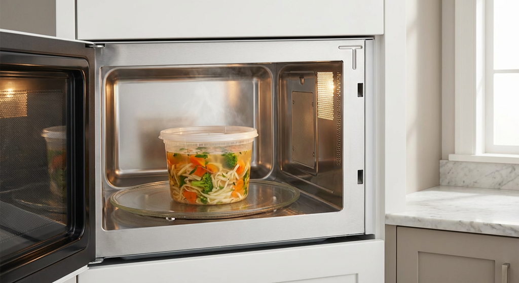 16 oz Deli Containers with Lids – 200 Count Bulk Clear Plastic Food Storage Cups for Meal Prep, Soups & Leftovers – Stackable & Leak-Resistant – Rhino Aluminum