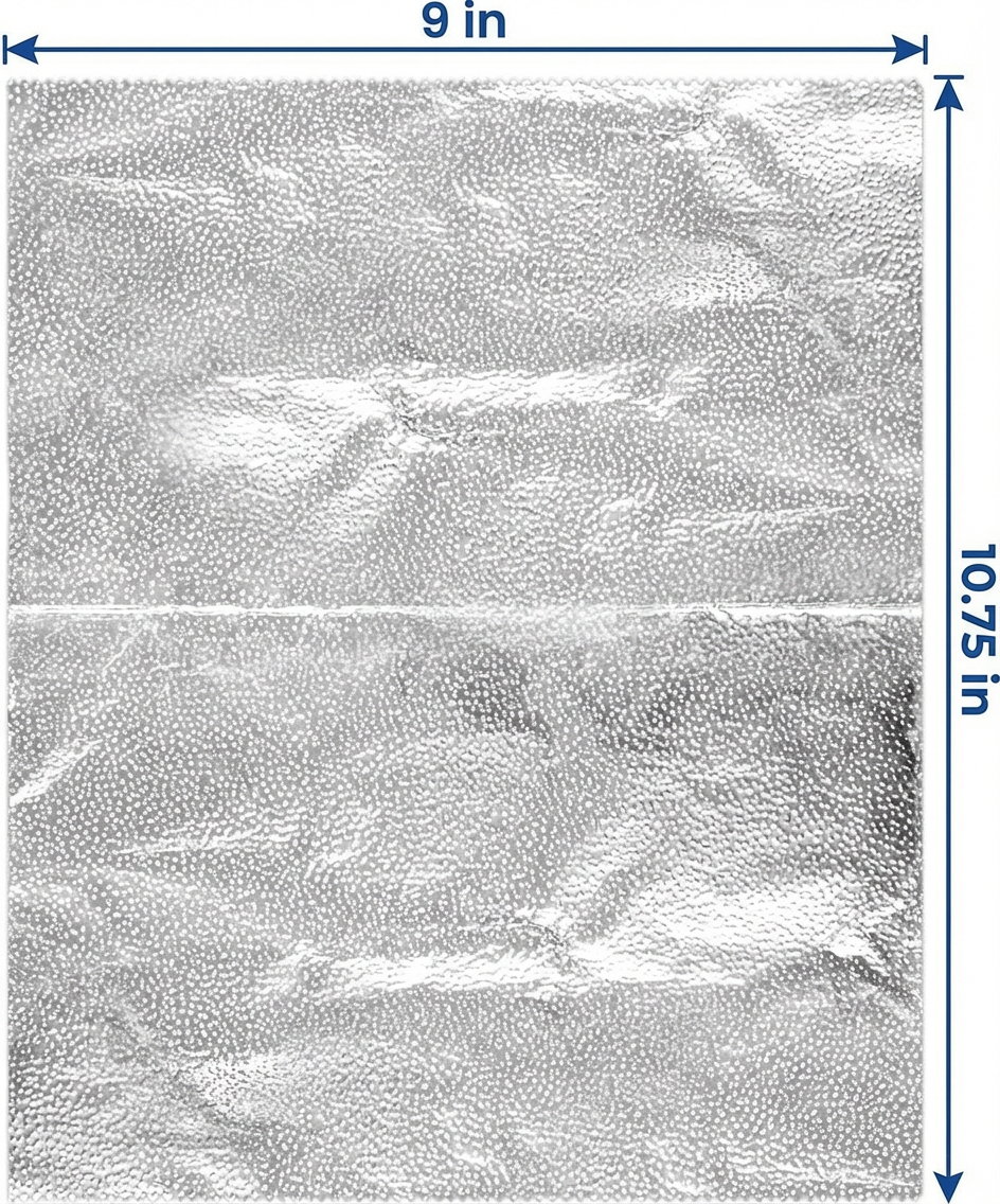 12 x 10.75 Inch Heavy Duty Aluminum Pop-Up Foil Sheets – 4 Pack (200 Sheets Per Box) – 8000 Count Bulk Pre-Cut Foil for Grilling, Baking & Food Storage – Commercial Strength