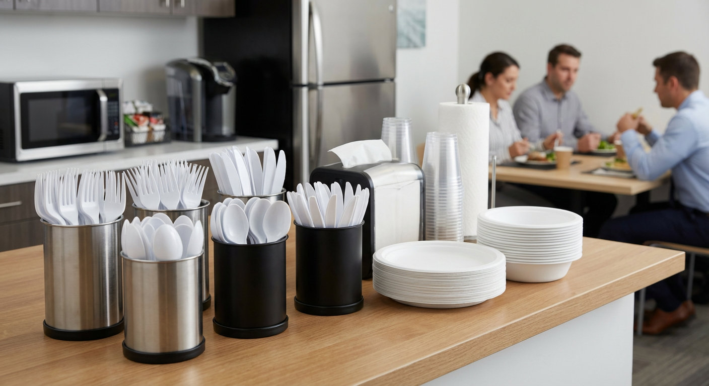 Heavy Duty Plastic Forks – 1,000 Count Bulk Disposable Cutlery for Parties, Catering & Food Service – Strong White Forks– Rhino Aluminum