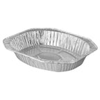 Oval Turkey Aluminum Trays – 50 Pack Bulk Disposable Roasting Pans for Turkey, Large Roasts & Holiday Meals – Heavy Duty Catering Trays – Rhino Aluminum