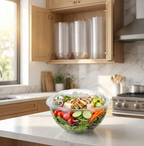 24 oz Salad Bowls To Go with Lids, 150 Pack – Clear Plastic Disposable Bowls for Salads, Meal Prep, Takeout – Commercial Bulk