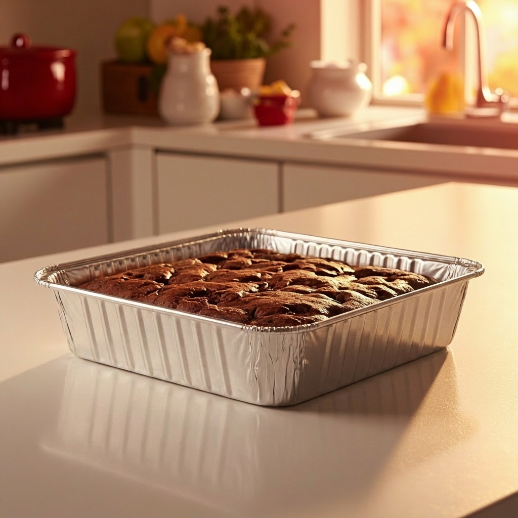 9 x 9 Inch Square Aluminum Foil Pans – 50 Count Bulk Disposable Baking & Catering Trays for Brownies, Casseroles & Meal Prep – Rhino Aluminum